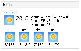 meteo santiago